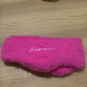 Jacquemus Hot Pink Furry Headband
